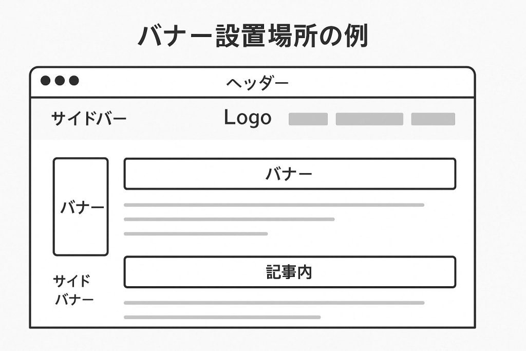 バナーの設置例