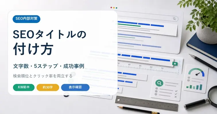 SEOに強いタイトルの付け方｜文字数・手順・成功事例で1位を狙うコツ【2026年版】