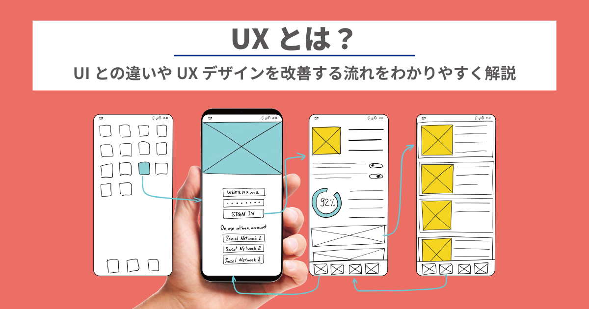 UX（ユーザーエクスペリエンス）とは？UIとの違いや改善する流れをわかりやすく解説