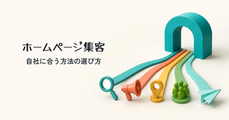 ホームページ集客方法14選【2026年版】集客に強いHPにするコツと選び方