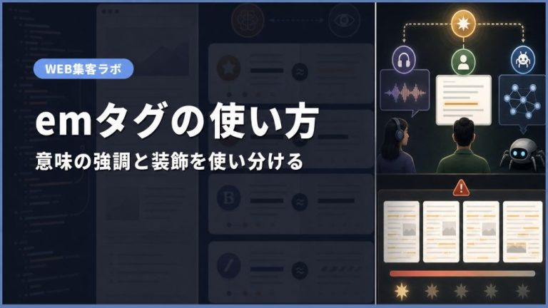 emタグとは？strong・b・iタグとの違い・SEO効果を解説
