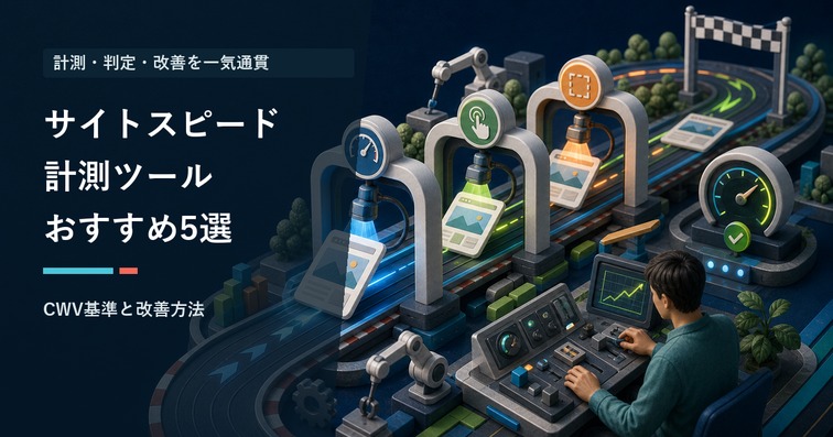 サイトスピード計測ツールおすすめ5選｜CWV合格基準と改善方法