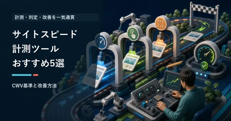 サイトスピード計測ツールおすすめ5選｜CWV合格基準と改善方法