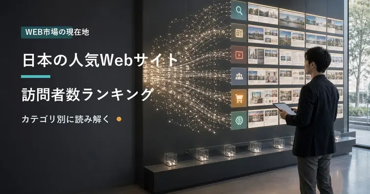 【2026年最新版】日本で人気のWebサイト訪問者数ランキングTOP50｜カテゴリ別に各社の強さを解説