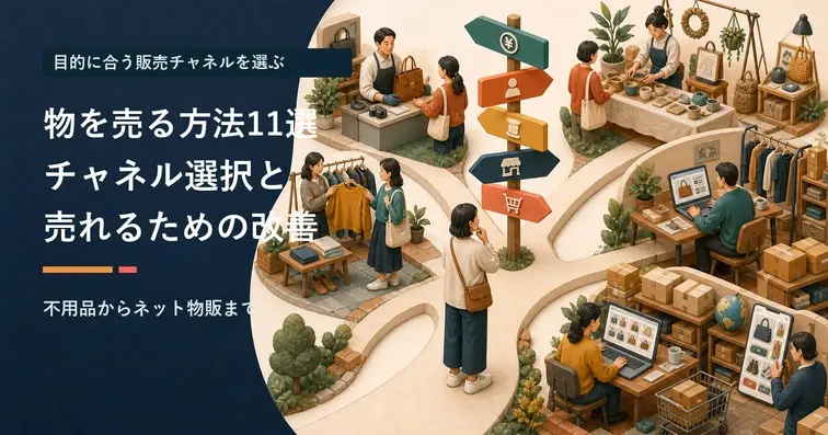 物を売る方法11選｜不用品の現金化からネット物販まで手数料を完全比較