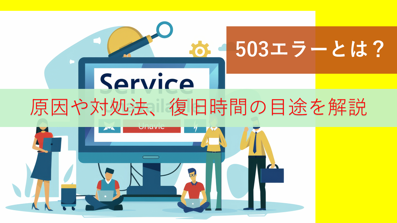 503エラーとは？原因や対処法、復旧時間の目途を解説