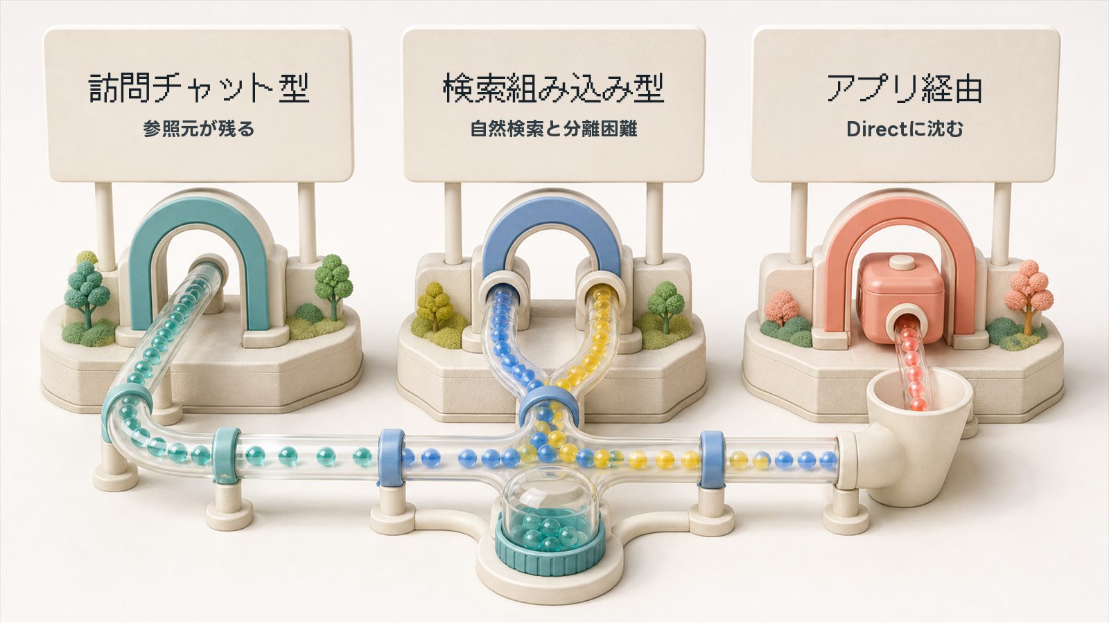 AI検索からの流入には3つのタイプがある