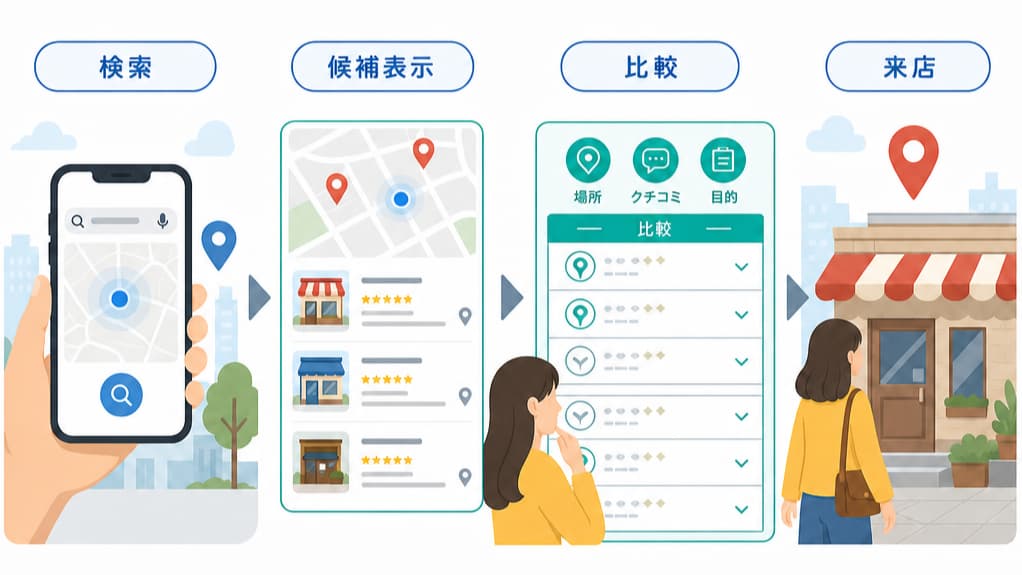 1. 「近くの○○」検索とは何か ― 利用拡大の背景とローカル検索の変化